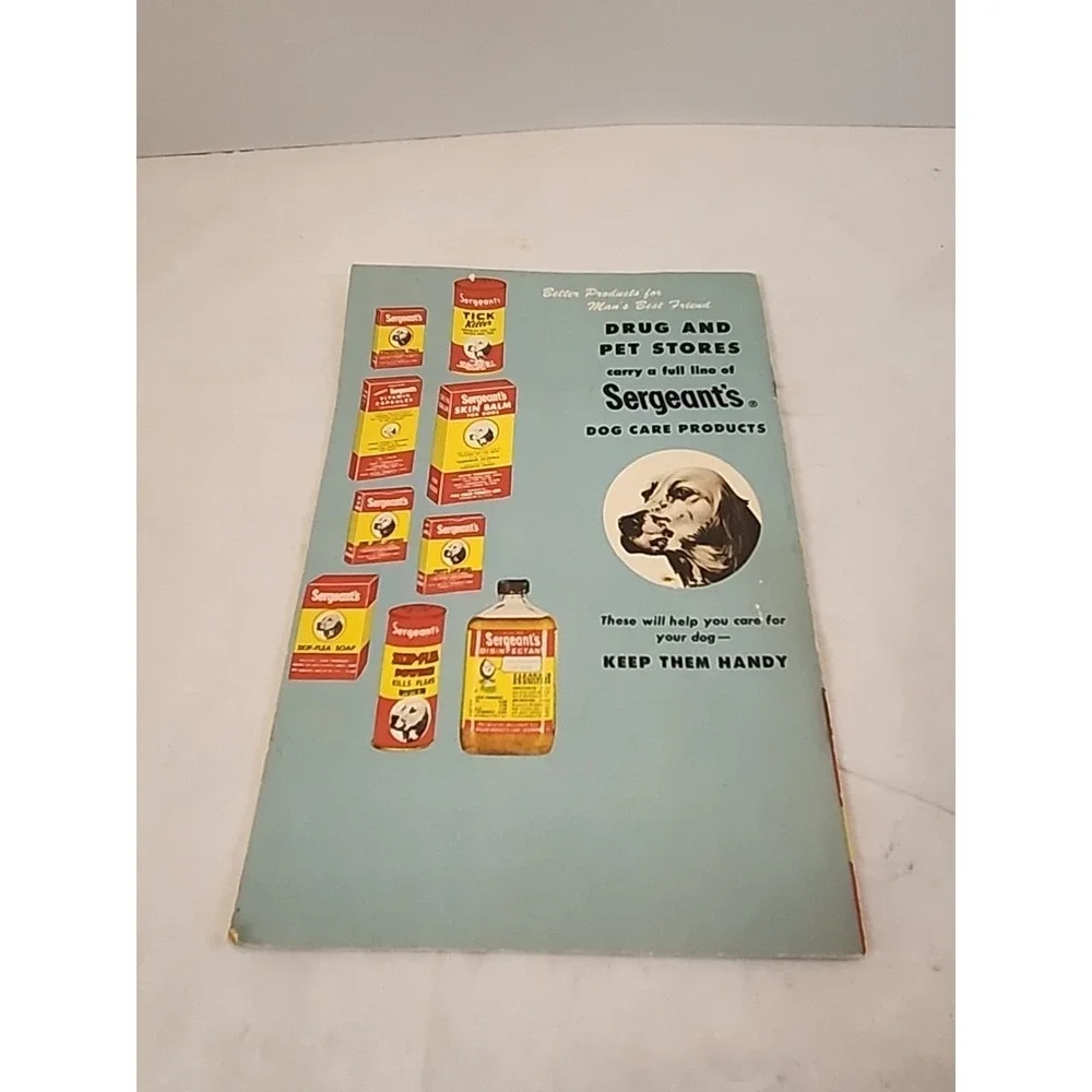 Vintage 1940s Small Sergeant's Dog Care &‎ Product Book Great For Junk Journals